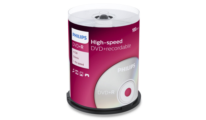 Philips DVD+R 4,7GB 16x SP 100tk