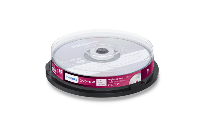 Philips DVD+RW 4,7GB 4x 10tk tornis