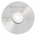 1x50 Verbatim DVD+R 4,7GB 16x Speed, matt silver