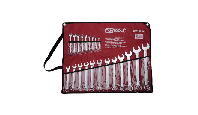 KS Tools Ring Spanner-Set angled 21-pieces 6-32mm 517.0043