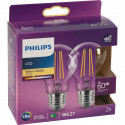 Philips LED Bulb E27 2-Pack 7W (60W) 2700K 806lm Vintage