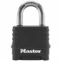 Master Lock Combination Lock Zinc     56mm black   M178EURDLF