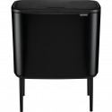 Brabantia Bo Touch Bin black matt, 3 x 11 L