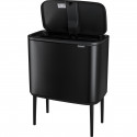 Brabantia Bo Touch Bin black matt, 3 x 11 L