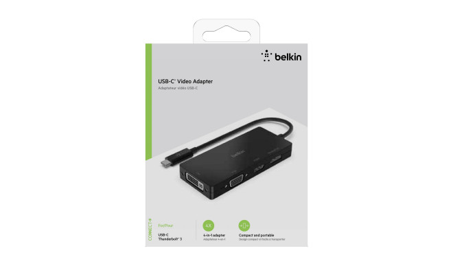 Belkin USB-C to HDMI / VGA / DisplayPort-Adapter   AVC003btBK
