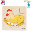 Woody 90073 Eco Wooden Educational Puzzle Sta