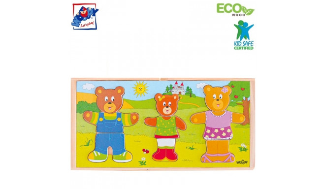 Woody 90810 Eco Wooden Educational Color Dres
