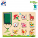 Woody 91184 Eco Wooden Educational and Fun Pu