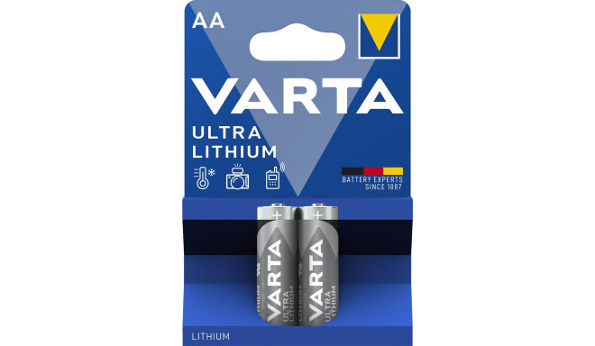 Varta battery Ultra Lithium Mignon AA LR06 2pcs