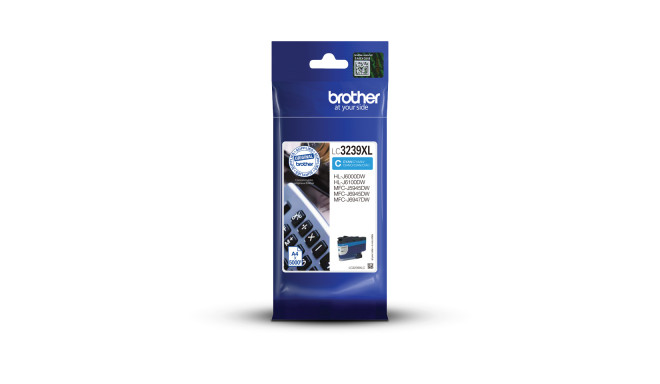 Brother High-yield Ink Cartridge LC3239XLC Ink, Cyan