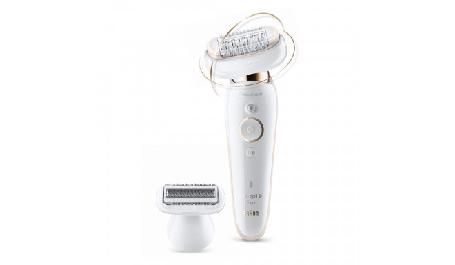 Braun Epilator Silk-epil 9 Flex SES9002 Operating time (max) 40 min, Number of power levels 2, Wet &