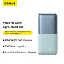 Power Bank BASEUS Bipow Pro - 10 000mAh Quick Charge PD 22,5W with cable USB to Type-C PPBD040003 bl