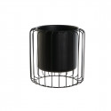 stādītājs DKD Home Decor 26 x 26 x 26 cm Melns Metāls