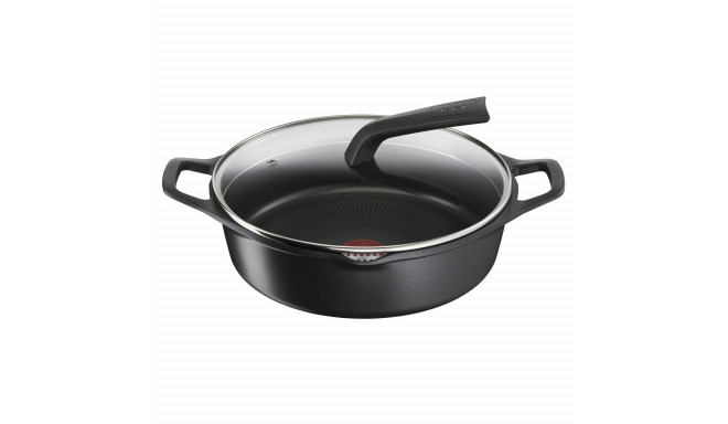 Casserole with lid Tefal E2497244 Black Ø 28 cm