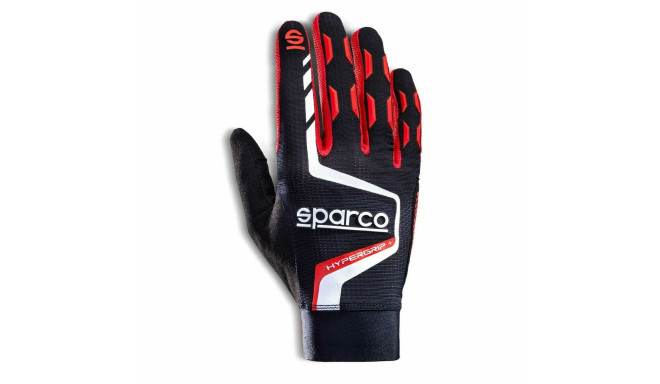 Gloves Sparco HYPERGRIP+ Black/Red Multicolour