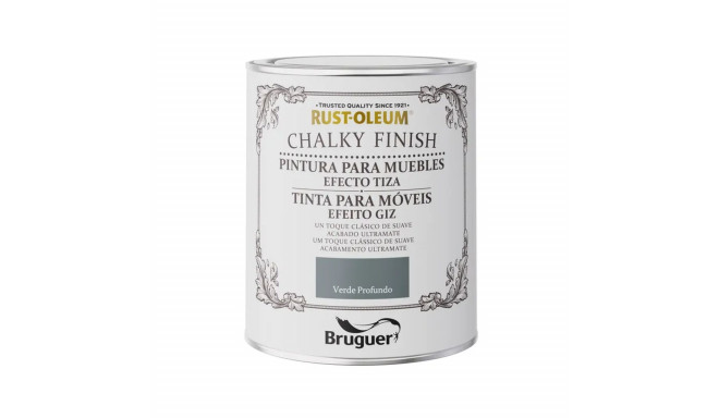 Paint Bruguer Rust-oleum Chalky Finish 5733890 Furniture Deep Green 750 ml