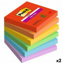 Līmlapiņas Post-it Super Sticky 76 x 76 mm Daudzkrāsains (2 gb.)