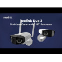 Reolink Duo 2 PoE Smart 2K PoE Camera with Dual Lenses, Person/Vehicle Detection