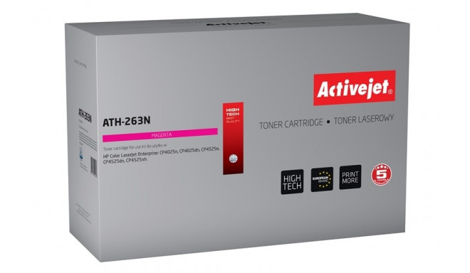 Activejet ATH-263N toner (replacement for HP CE263A; Supreme; 11000 pages; magenta)