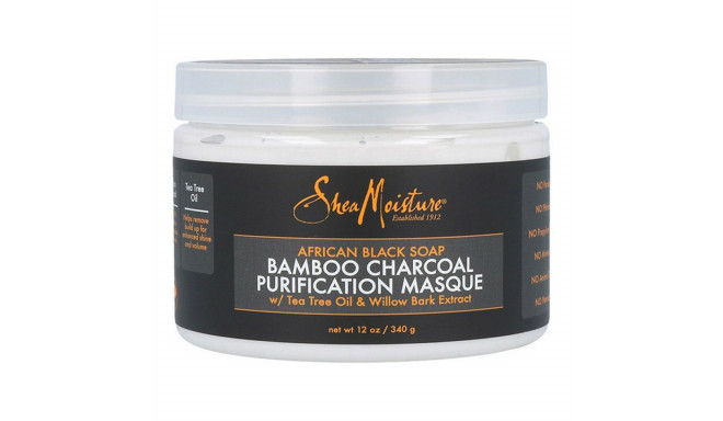 Hair Mask African Black Soap Bamboo Charcoal Shea Moisture (340 g)