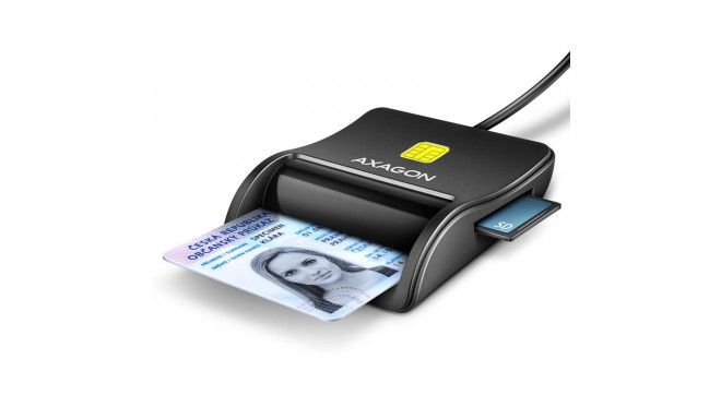 ID-smart card reader Axagon USB-A 4-slots