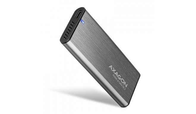 Ext.SSD case Axagon M.2 NVMe/SATA Silver