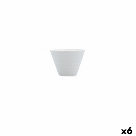 Appetizer Set Ariane Artisan White Ceramic 11 cm (6 Units)