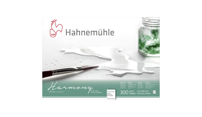 Hahnemühle Harmony Watercolour hot pressed  12 Sheets  300g  A4