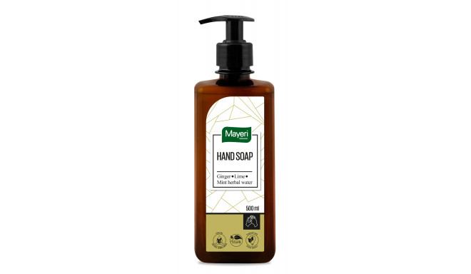 Vedelseep MAYERI Organic Ingver&Laim+mündivesi 500ml