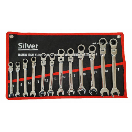 FLAT-O.WRENCH/HEATING SET.12 pcs./ SILVER/PLAT