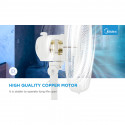Stand fan, 40cm, 40W,  3 speeds, mechanical, noise level: 55-65 dB, Oscillation  80°, Tilting +16° -