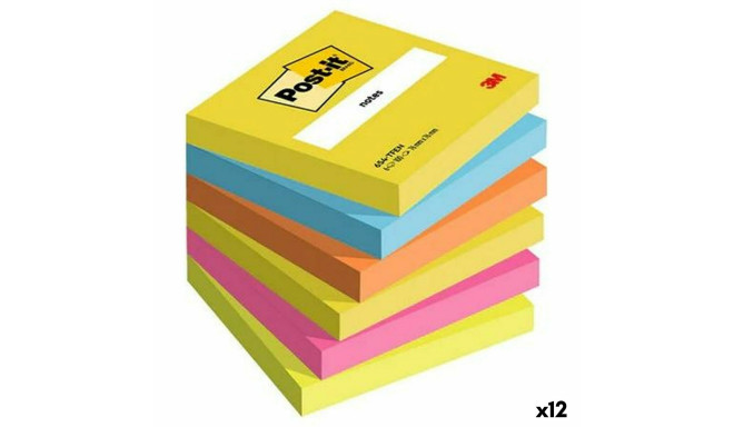 блокнотом Post-it 76 x 76 mm Разноцветный 100 Листья (12 штук)