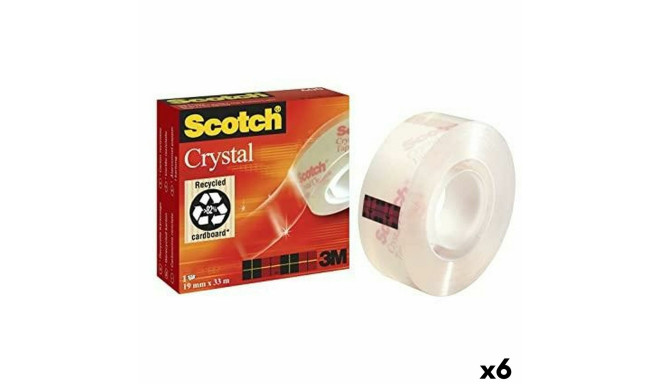 "Līmlente Scotch Crystal 19 mm x 33 m Caurspīdīgs (6 gb.)