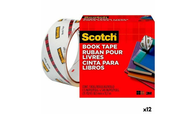 "Līmlente Scotch 38,1 mm x 13,7 m Caurspīdīgs polipropilēns (12 gb.)