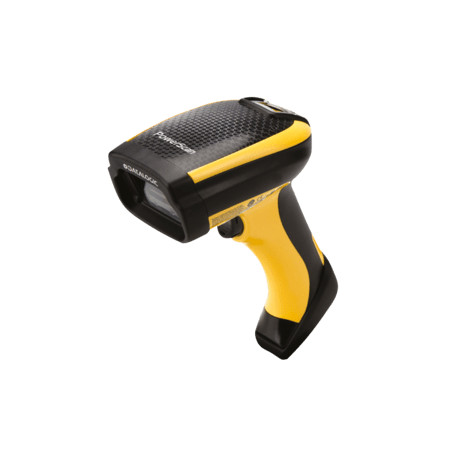 Datalogic PM9100, 1D, multi-IF, disp., RB, black, yellow