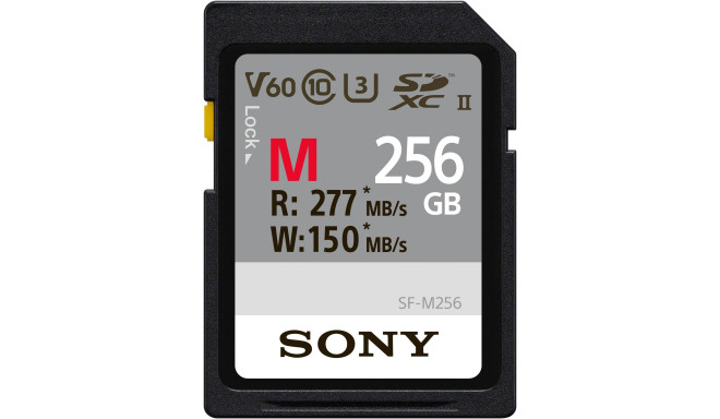 Sony mälukaart SDXC 256GB M series UHS-II Class 10 U3 V60