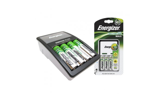 ENERGIZER Maxi ACCU HR6 POW battery charger + 2 AA 2000 mAh batteries