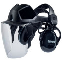 Faceguard Uvex Pheos with hearing protection (SNR:28), 52-64cm, SV excellence coating (Anti fog insi