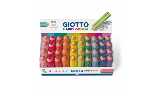 Ластик Giotto Happy Gomma Разноцветный 40 Предметы