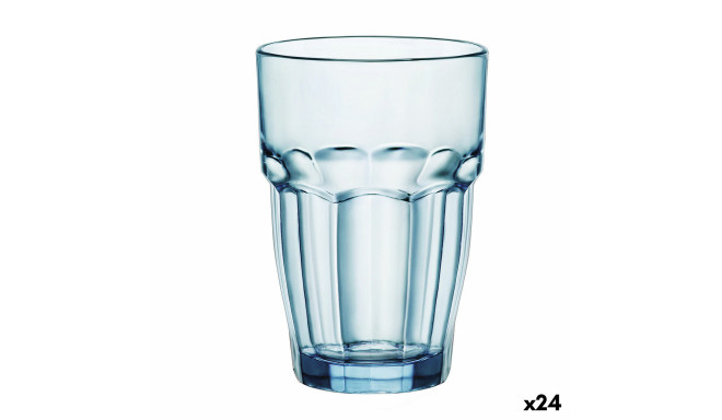 Glass Bormioli Rocco Rock Bar Blue Glass 370 ml (24 Units)