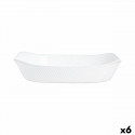 Pasniegšanas Plate Luminarc Smart Cuisine Balts Stikls 34 x 25 cm (6 gb.)