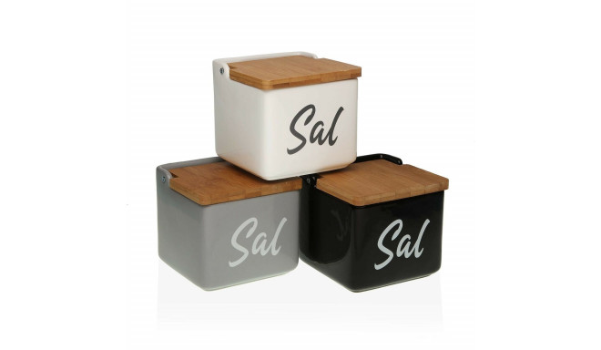 Salt Shaker with Lid Versa 12,2 x 11,5 x 12,2 cm Ceramic