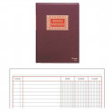 Account Book DOHE 09908 Burgundy A4 100 Sheets