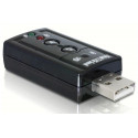DeLOCK 61645 cable gender changer USB 2.0 2x 3.5 Black