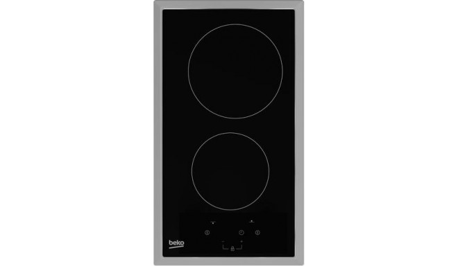 Beko HDMC 32400 TX hob Stainless steel Built-in Ceramic 2 zone(s)