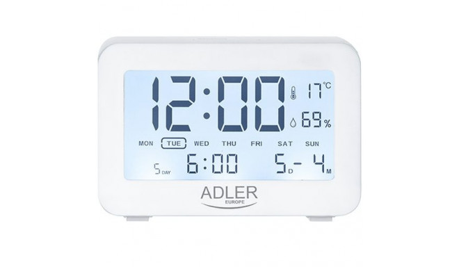 Adler AD 1196W alarm clock with temperature