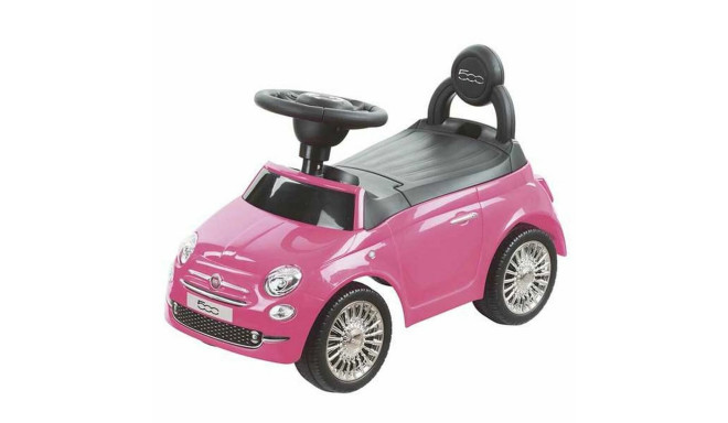 Kolmratas RIDE ON CAR FIAT 500 PINK Roosa