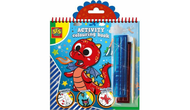 Pictures to colour in SES Creative Activity Colouring Book 3-in-1 Notebook