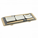 Sushi Set DKD Home Decor 30 x 10 x 3,5 cm Natural Black Brown Board (9 Pieces) (30 x 10 x 3,5 cm)