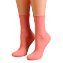 SOKISAHTEL AMY korallroosad tähemustriga õhukesed sokid 444 SOKISAHTEL AMY korallroosad tähemustriga õhukesed sokid 444